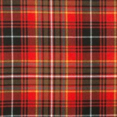 MacInnes Red Weathered 16oz Tartan Fabric By The Metre